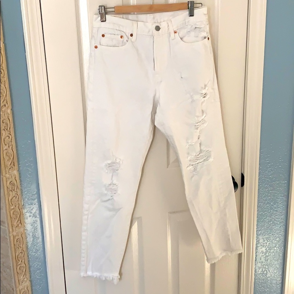 Levi’s Wedgie Distressed White 29